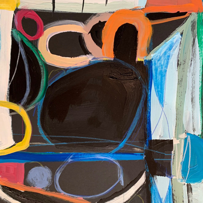 abstract painting titled Krewe II